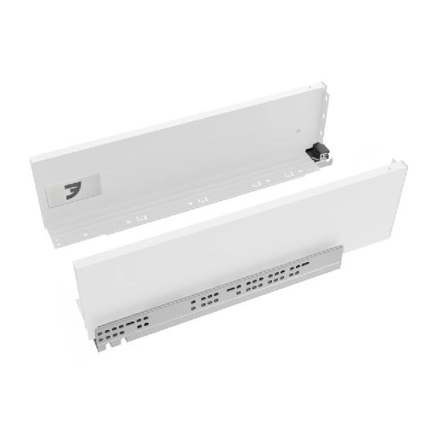 Slim T-box 4D комплект ящика 550мм, белый, боковины h132мм, направляющие плавного закрывания, для ДСП 16мм