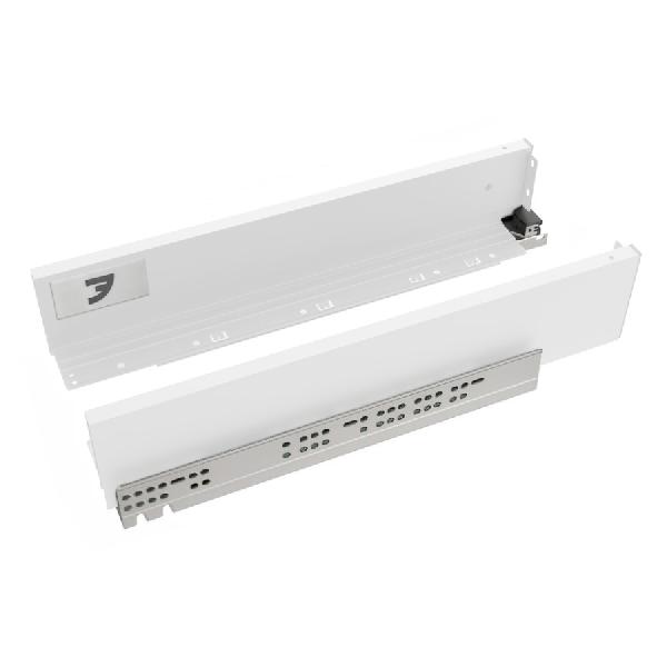 Slim T-box 4D комплект ящика 400мм, белый, боковины h94мм, направляющие плавного закрывания, для ДСП 16мм